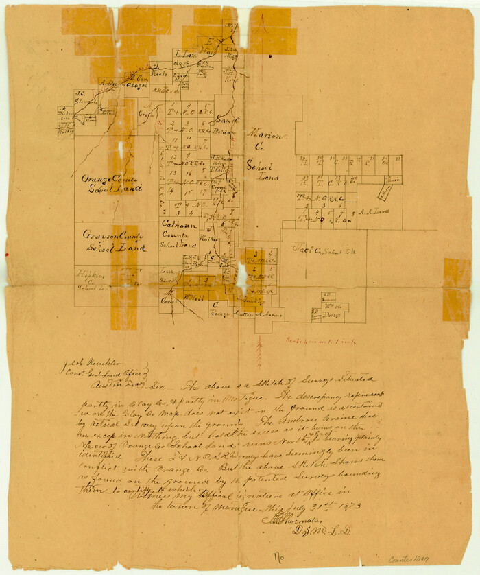 18417, Clay County Sketch File 14, General Map Collection