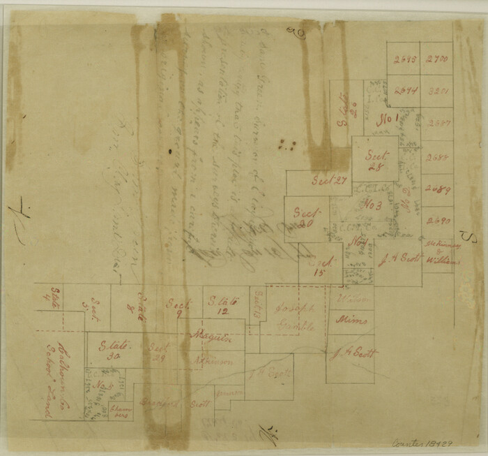 18429, Clay County Sketch File 19, General Map Collection