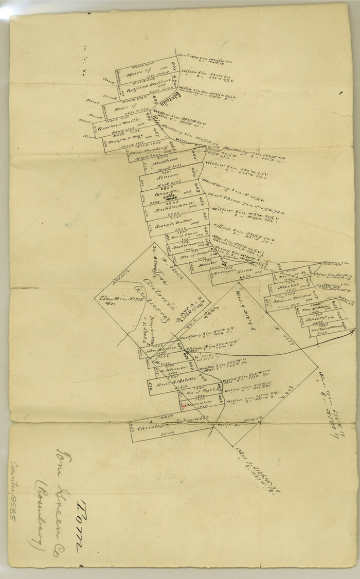18585, Coke County Sketch File 9, General Map Collection