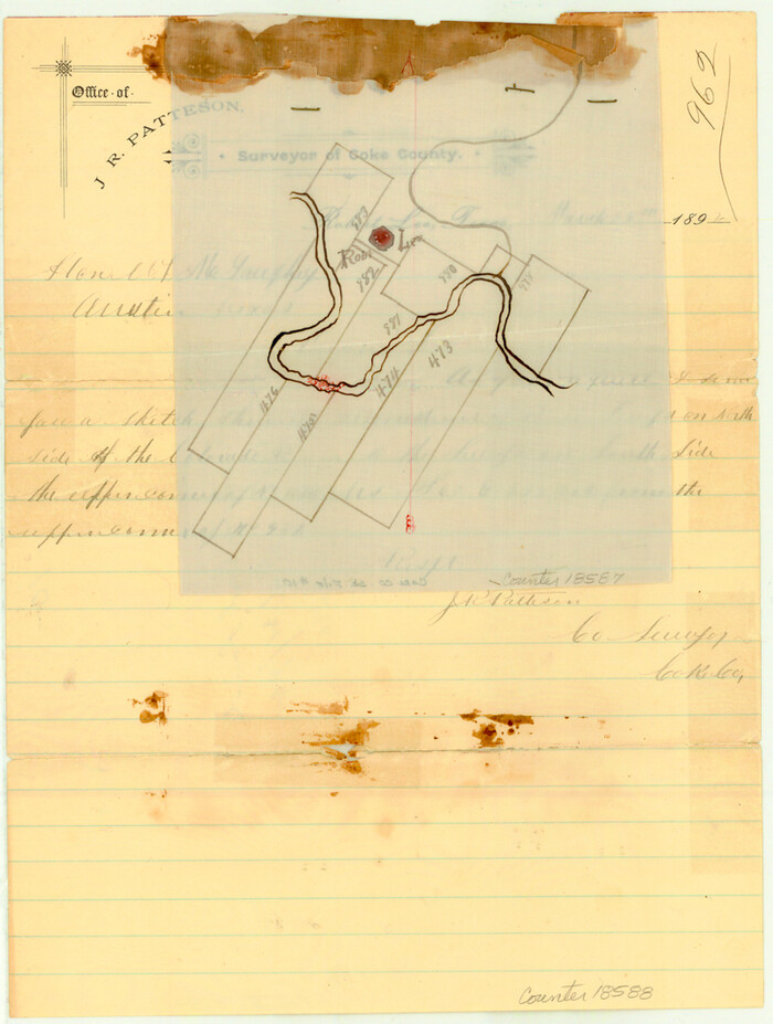 18587, Coke County Sketch File 10, General Map Collection