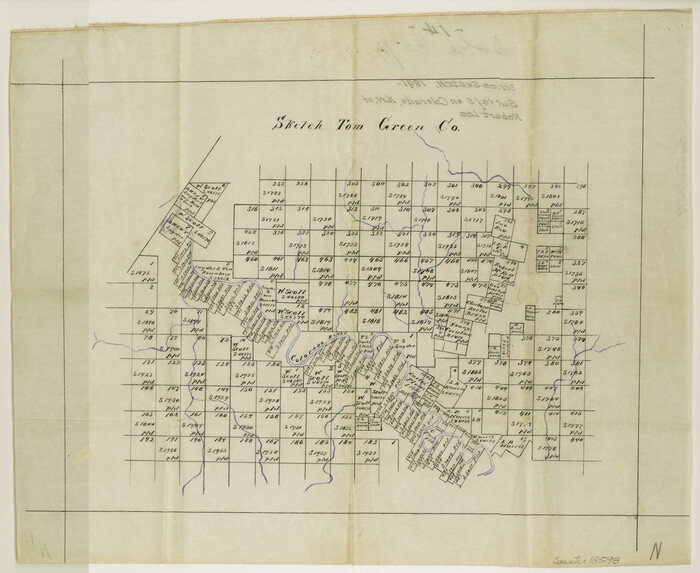 18598, Coke County Sketch File 14, General Map Collection