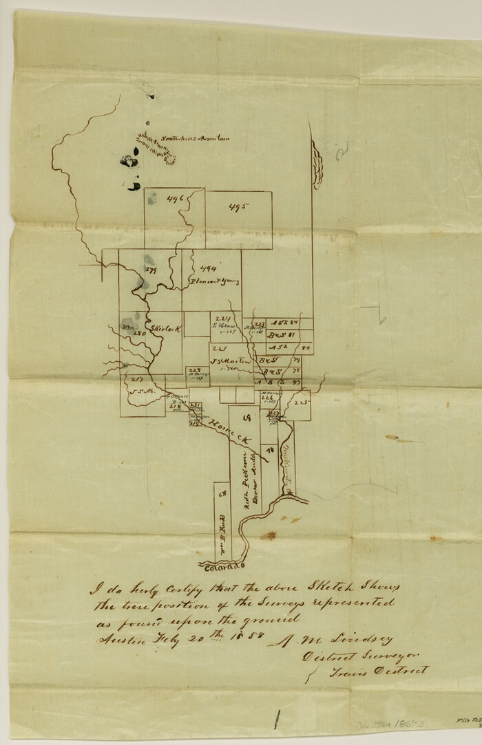 18673, Coleman County Sketch File 5, General Map Collection