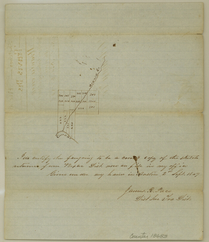 18683, Coleman County Sketch File 16, General Map Collection