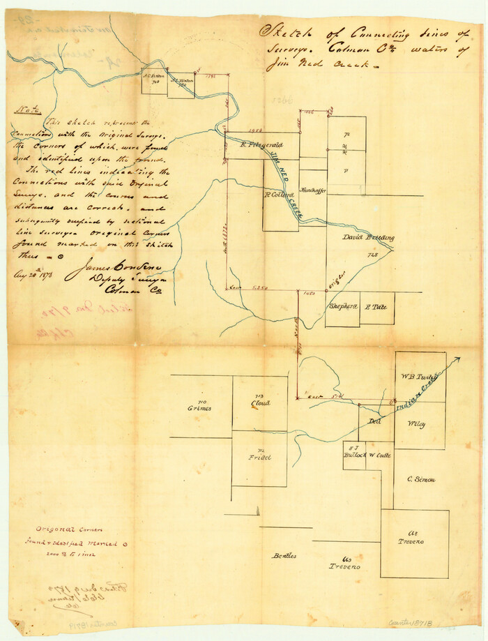 18718, Coleman County Sketch File 29, General Map Collection