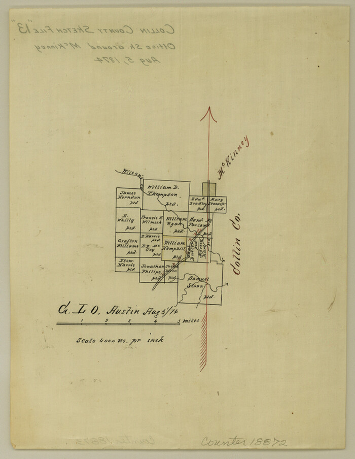 18872, Collin County Sketch File 13, General Map Collection