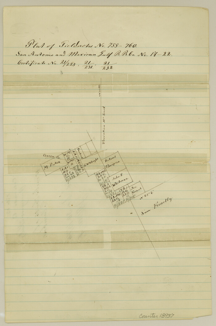 18937, Colorado County Sketch File 13, General Map Collection