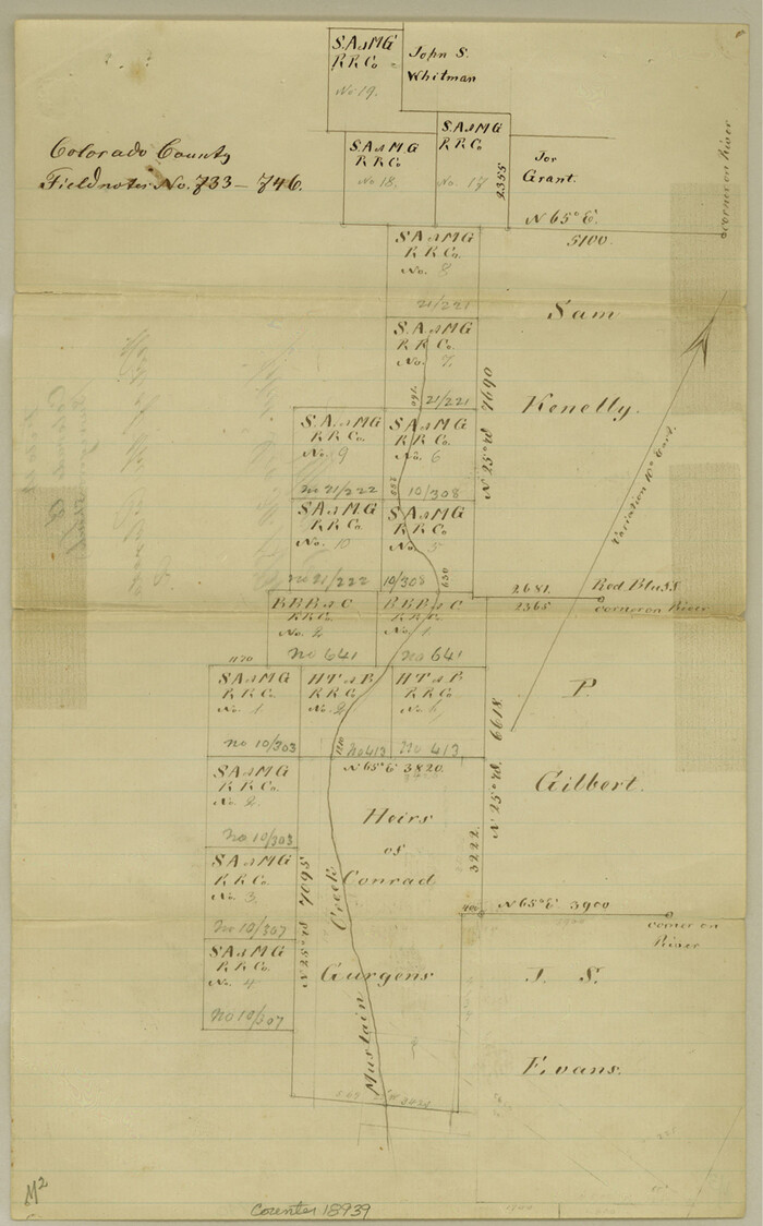 18939, Colorado County Sketch File 14, General Map Collection