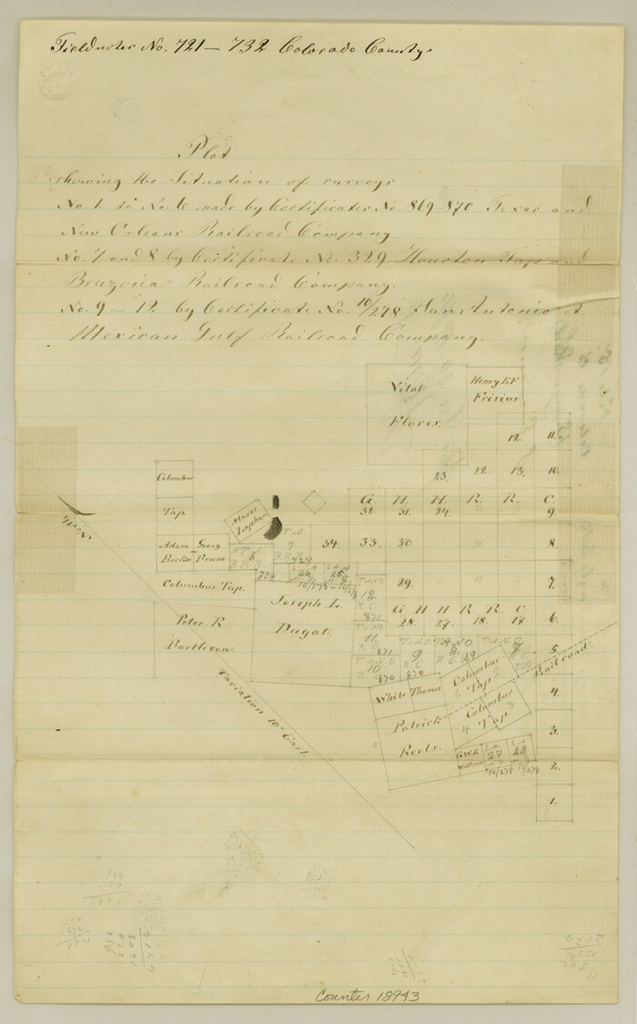 18943, Colorado County Sketch File 15, General Map Collection