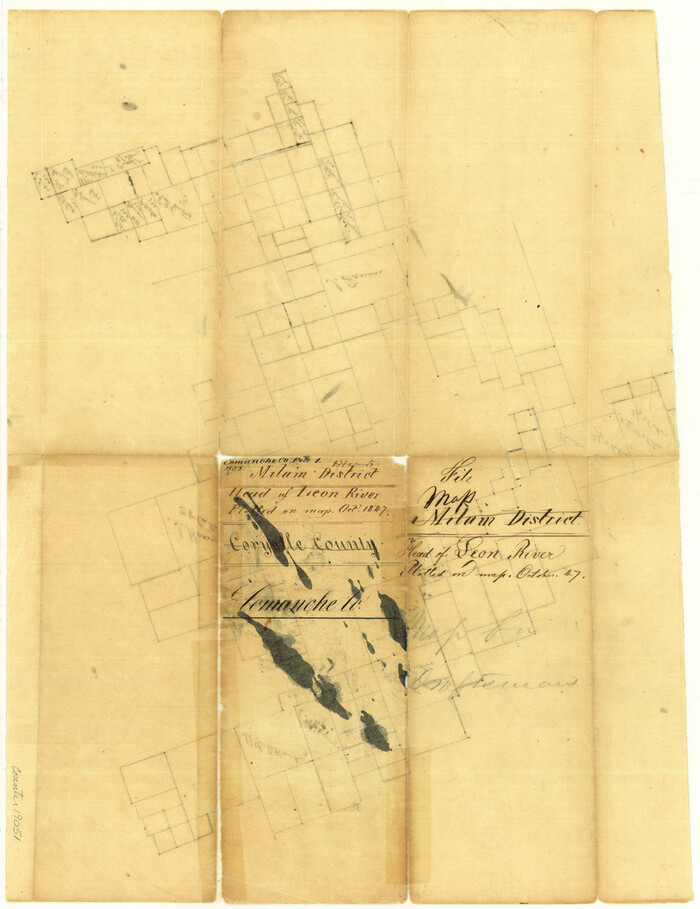 19051, Comanche County Sketch File 1, General Map Collection