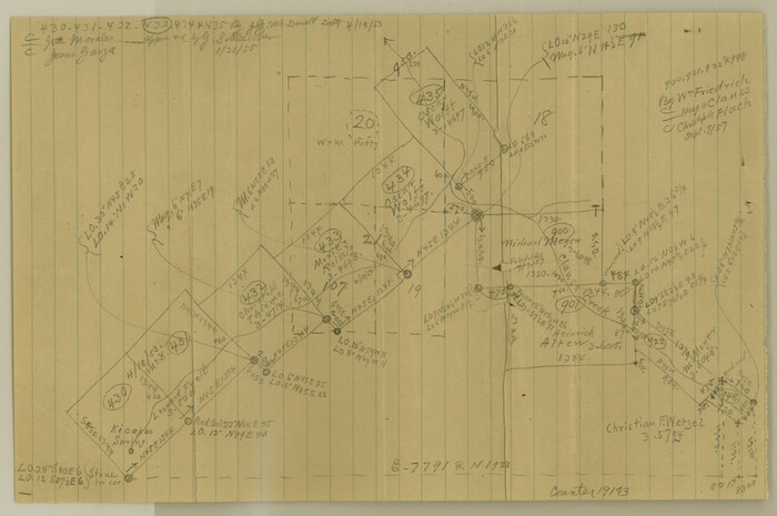 19143, Concho County Sketch File 21, General Map Collection