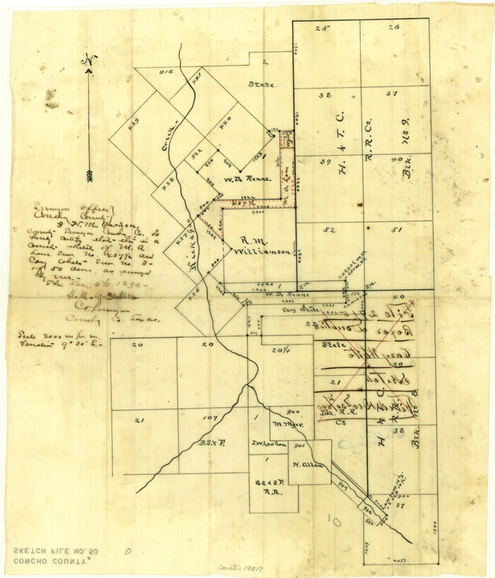 19217, Concho County Sketch File 50, General Map Collection