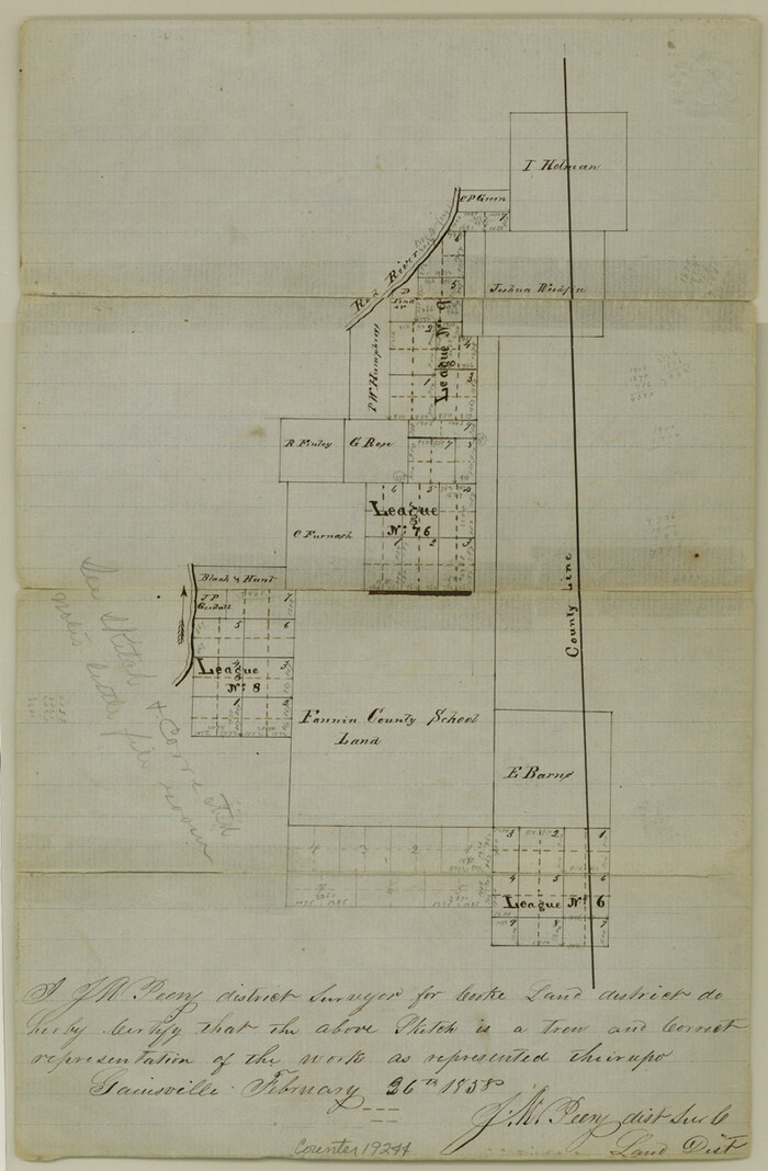 19244, Cooke County Sketch File 11, General Map Collection
