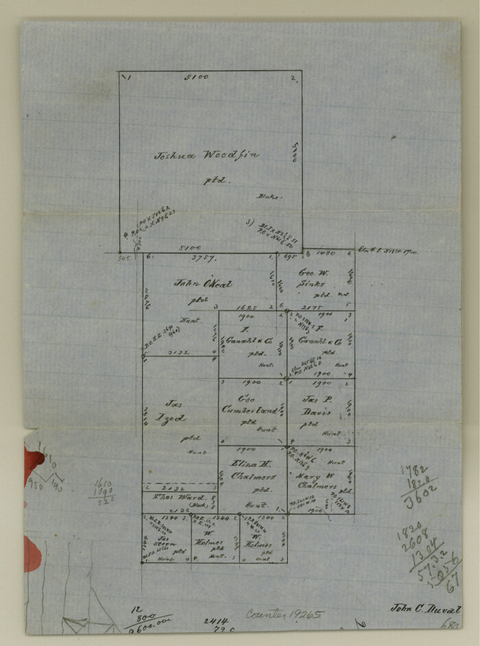 19265, Cooke County Sketch File 21, General Map Collection