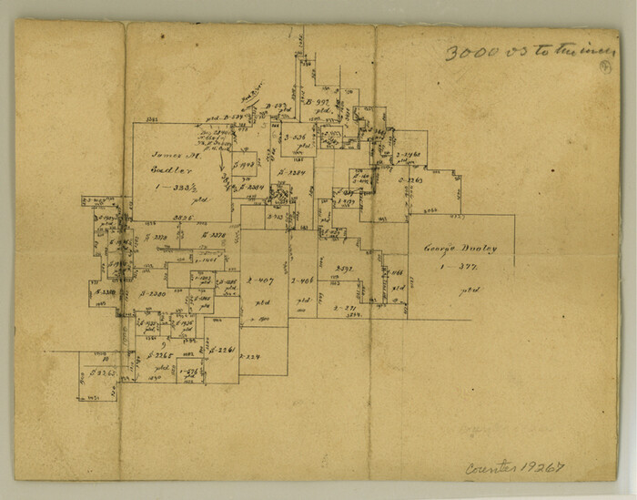 19267, Cooke County Sketch File 22, General Map Collection