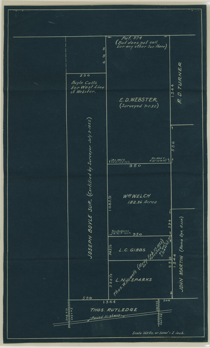 19320, Cooke County Sketch File 43, General Map Collection