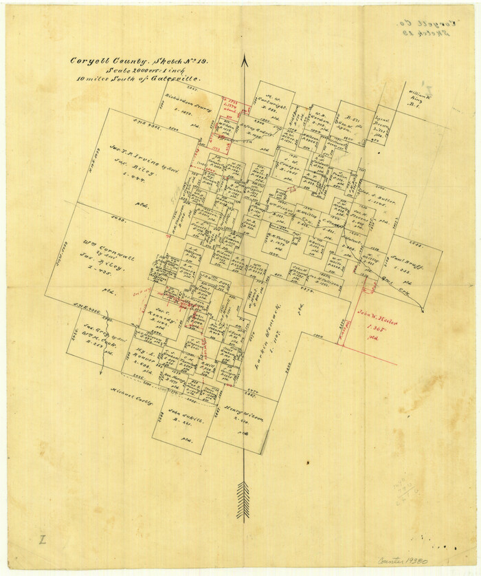 19380, Coryell County Sketch File 19, General Map Collection