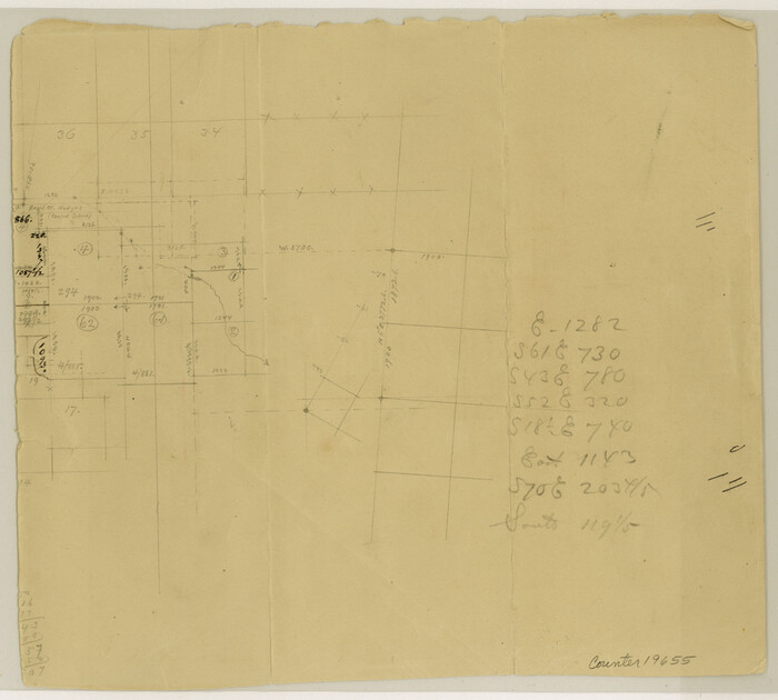 19655, Crockett County Sketch File 9, General Map Collection