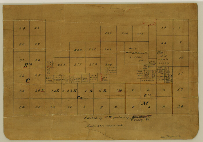 20106, Crosby County Sketch File 35, General Map Collection