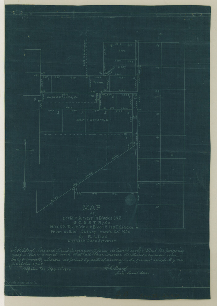 20312, Culberson County Sketch File 41, General Map Collection