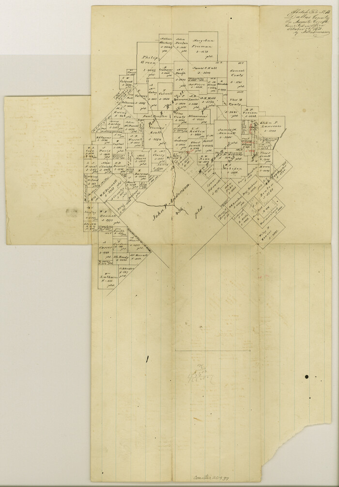 20437, Dallas County Sketch File 18, General Map Collection