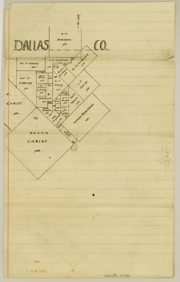 20441, Dallas County Sketch File 20, General Map Collection