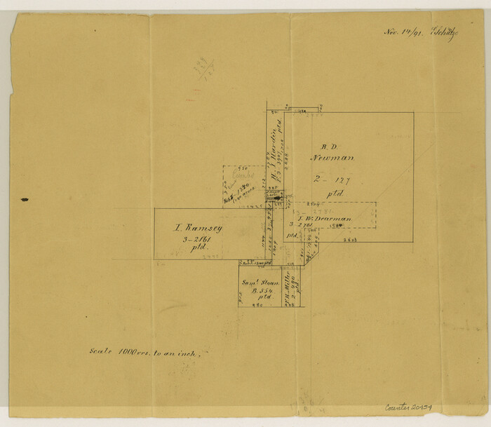 20454, Dallas County Sketch File 22, General Map Collection
