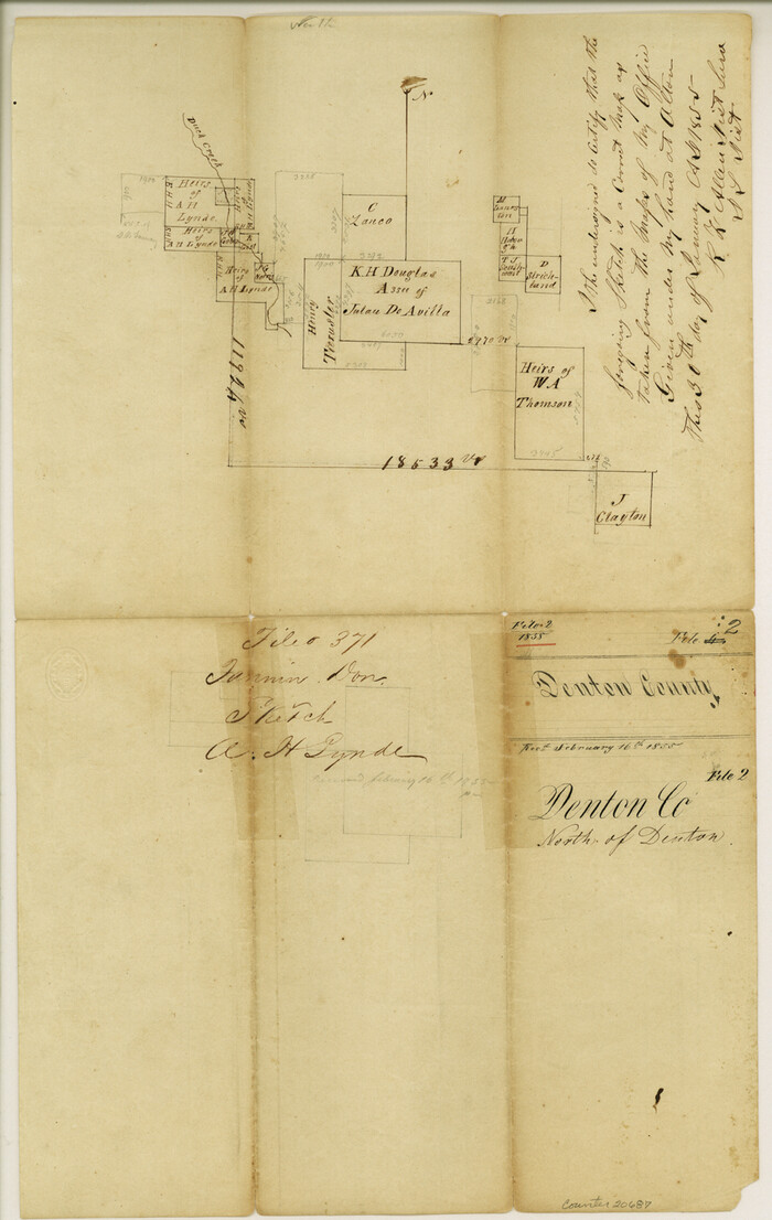 20687, Denton County Sketch File 2, General Map Collection