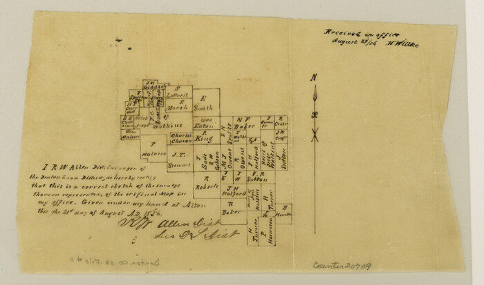 20709, Denton County Sketch File 11, General Map Collection