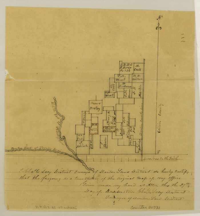20731, Denton County Sketch File 18, General Map Collection