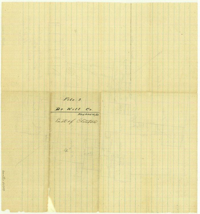 20799, DeWitt County Sketch File 2, General Map Collection