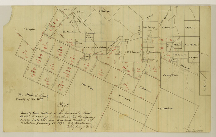 20801, DeWitt County Sketch File 4, General Map Collection