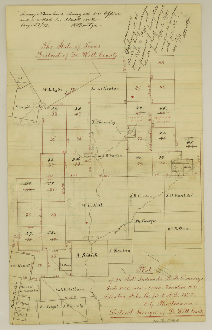 20803, DeWitt County Sketch File 5, General Map Collection