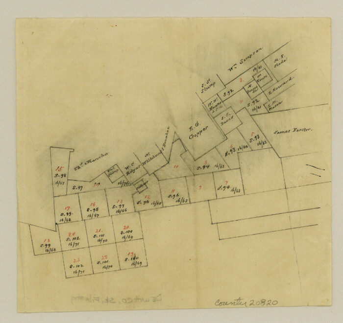 20820, DeWitt County Sketch File 9, General Map Collection