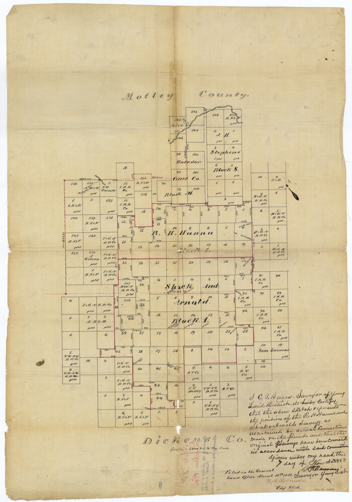 20839, Dickens County Sketch File D2, General Map Collection