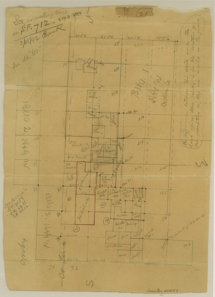20854, Dickens County Sketch File G, General Map Collection