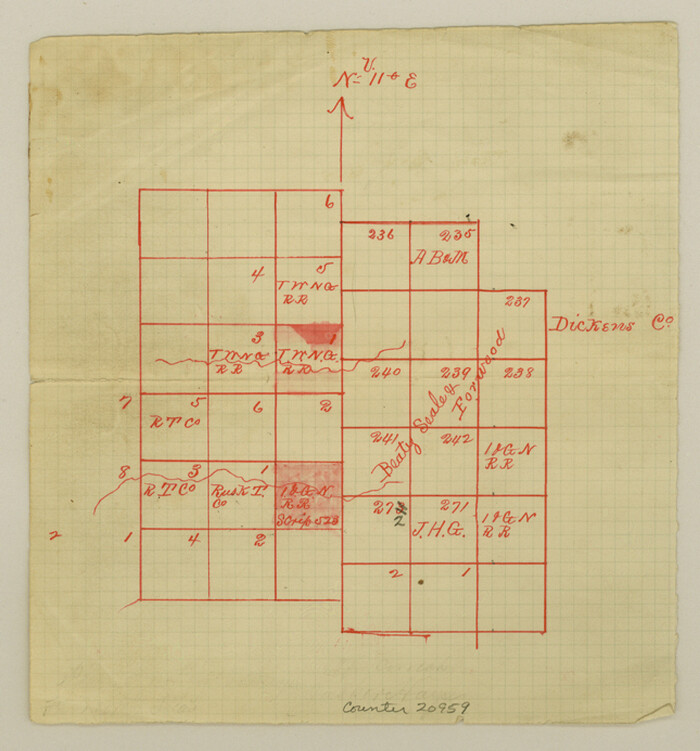 20959, Dickens County Sketch File 3, General Map Collection