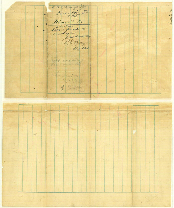 21092, Dimmit County Sketch File 19 1/2, General Map Collection