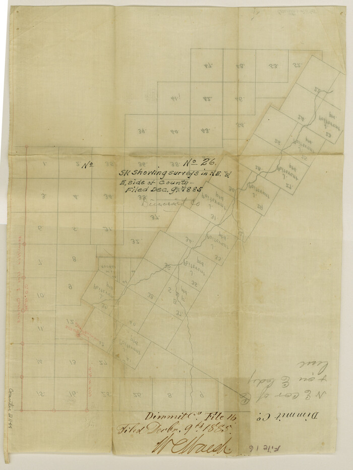 21144, Dimmit County Sketch File 26, General Map Collection
