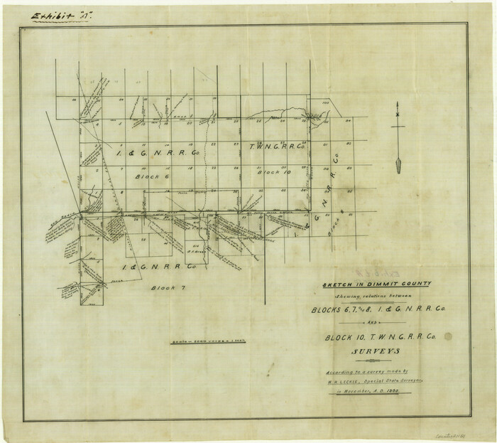 21181, Dimmit County Sketch File 50, General Map Collection