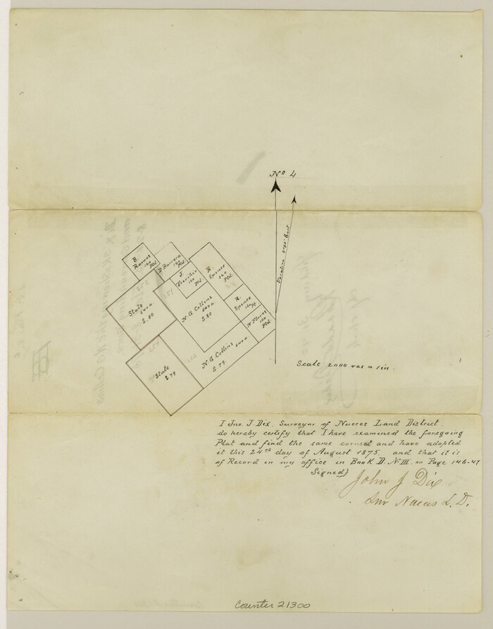 21300, Duval County Sketch File 8c, General Map Collection