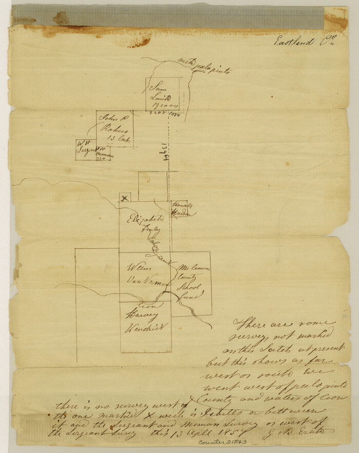 21563, Eastland County Sketch File 2b, General Map Collection