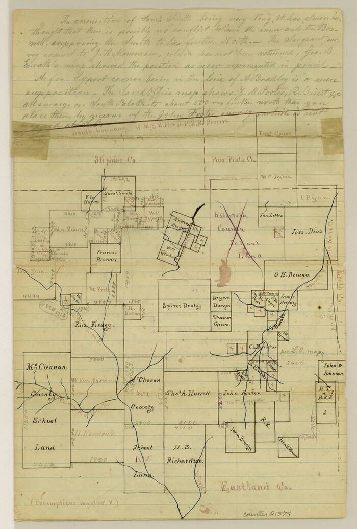 21574, Eastland County Sketch File 7, General Map Collection