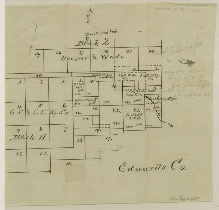 21659, Edwards County Sketch File A1, General Map Collection