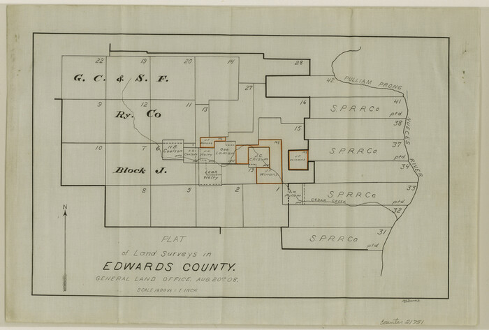 21751, Edwards County Sketch File 24, General Map Collection