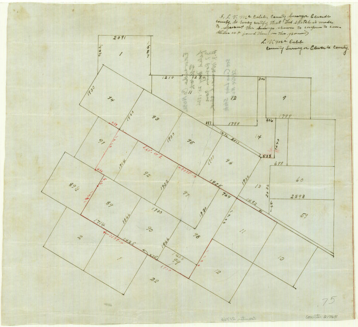 21765, Edwards County Sketch File 32, General Map Collection