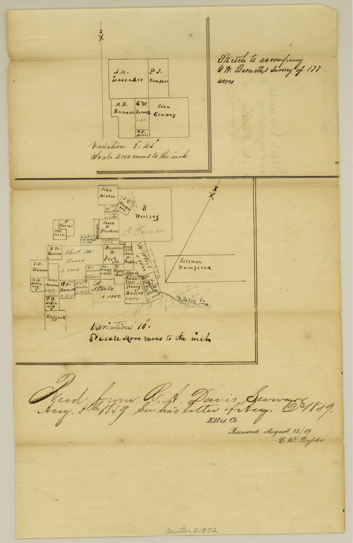 21832, Ellis County Sketch File 4, General Map Collection