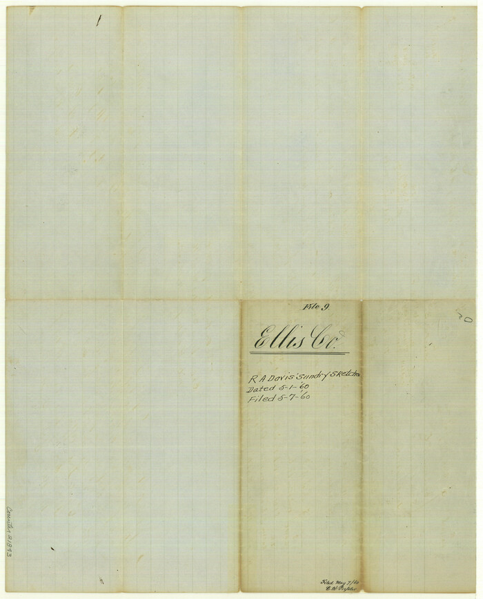 21843, Ellis County Sketch File 9, General Map Collection