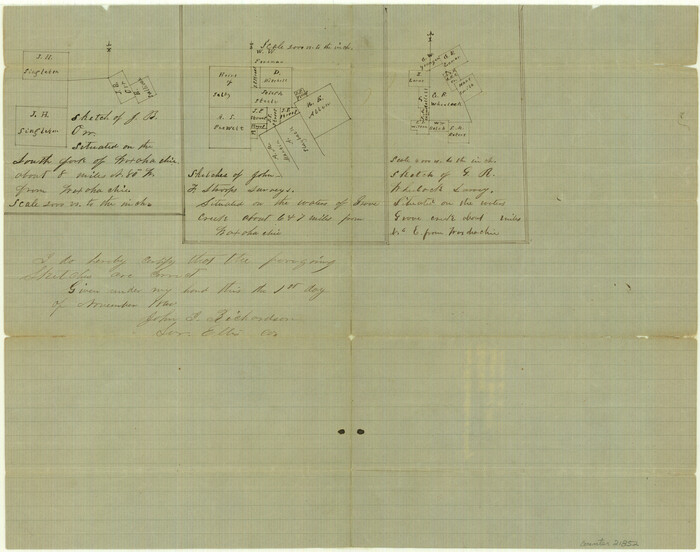 21852, Ellis County Sketch File 13, General Map Collection