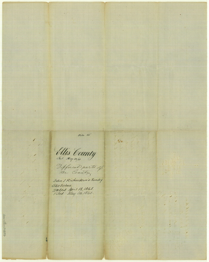 21856, Ellis County Sketch File 15, General Map Collection