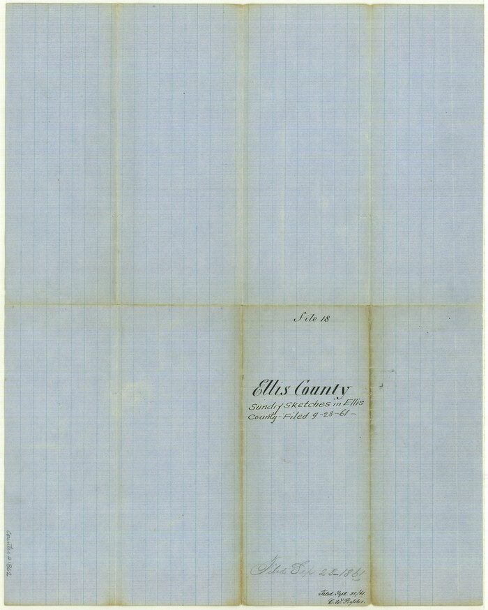 21862, Ellis County Sketch File 18, General Map Collection